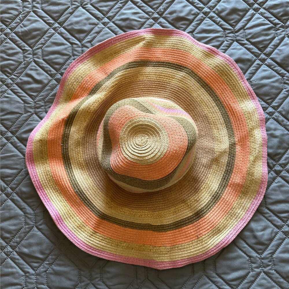 Nicole Benisti Sun Hat by Point Zero | Beige Multi-Tone | Summer Essential